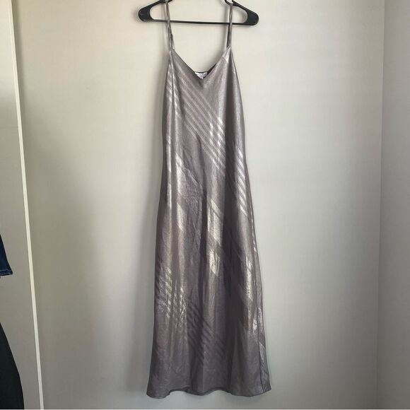 Current Air Bias Midi Metallic Slip Dress - Picture 3 of 8